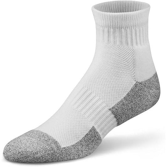 Dr. Comfort Crew Diabetic Socks, White (Medium)