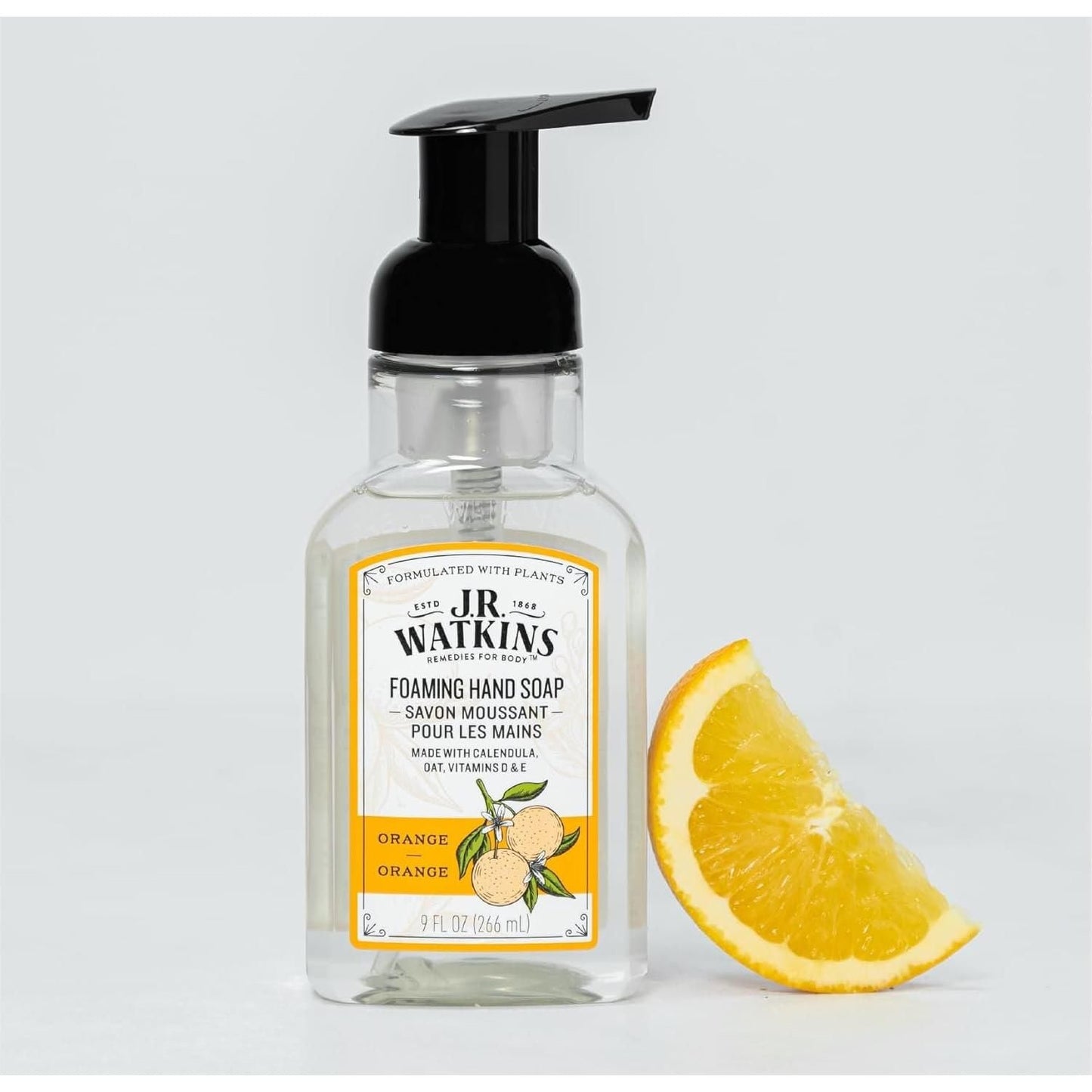 J.R. Watkins Orange Foaming Hand Soap 9 oz