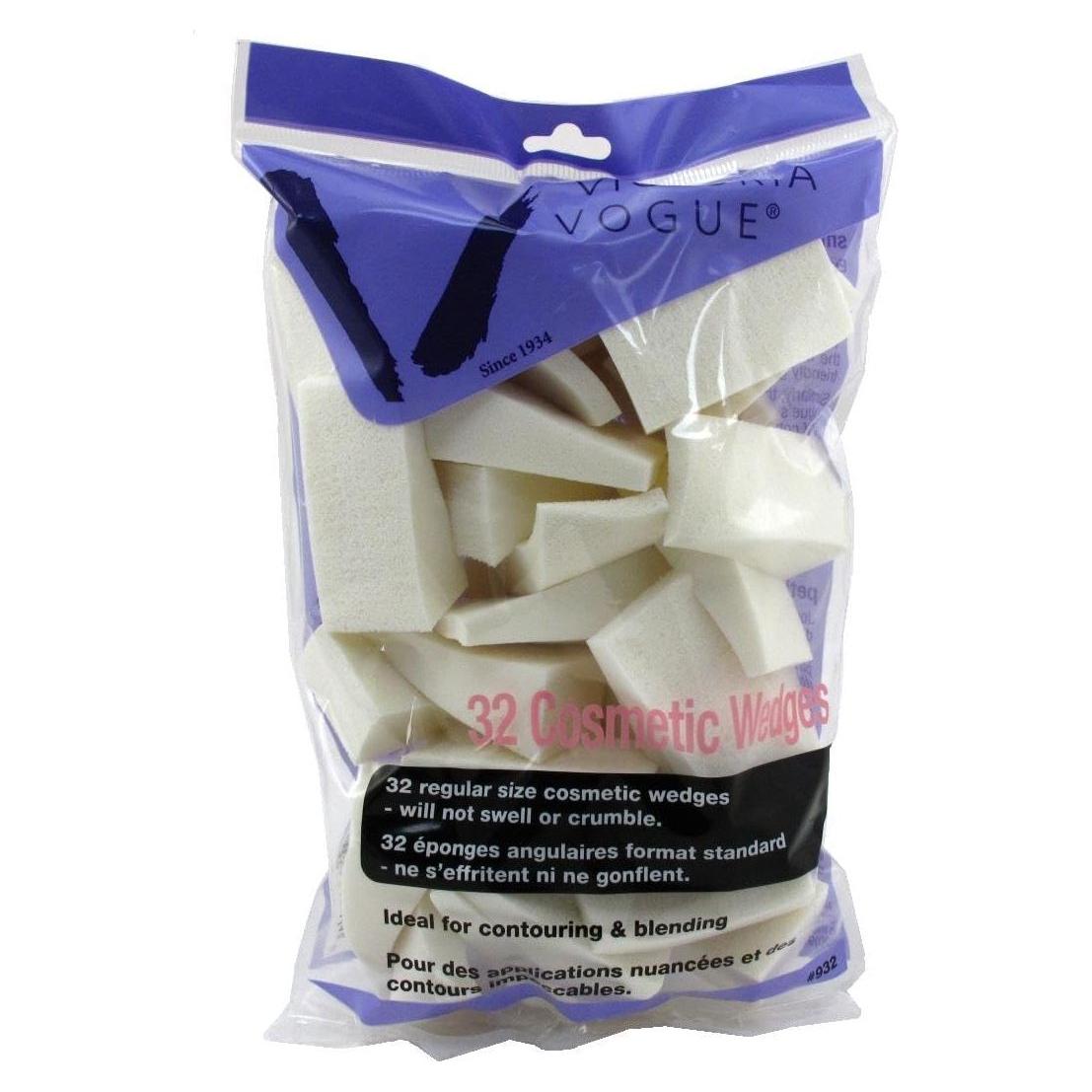 Victoria Vogue Cosmetic Wedges 32ct Flat Pk - Osadia Concept Store