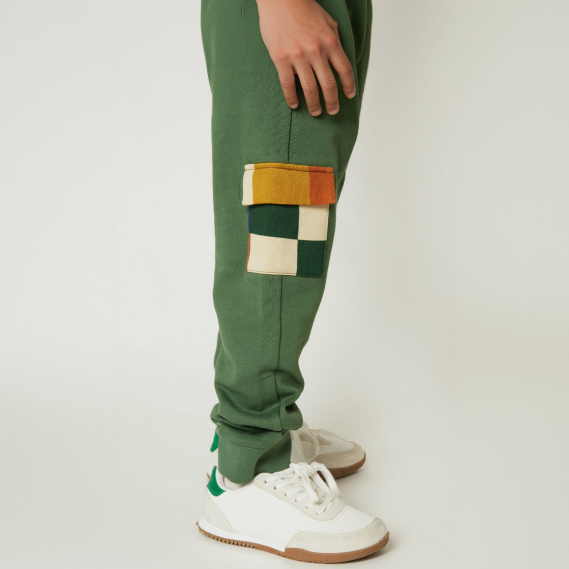 Green Checkered Pocket Jogger
