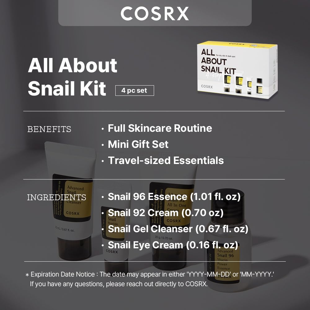 Cosrx All About Snail Kit 4-Step - Osadia Concept Store