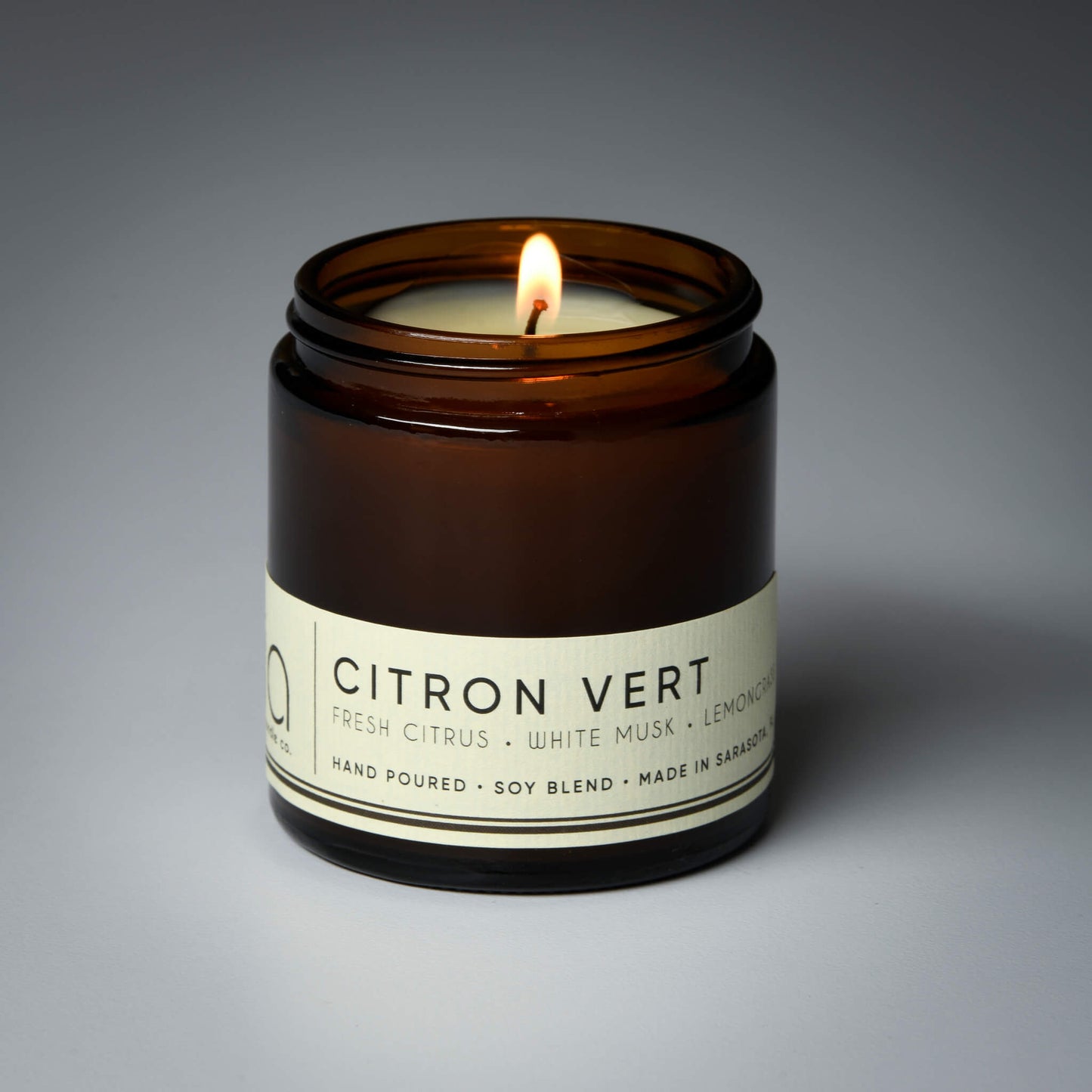 Citron Vert Soy Blend Candle — Lemon, Lemongrass & Bergamot