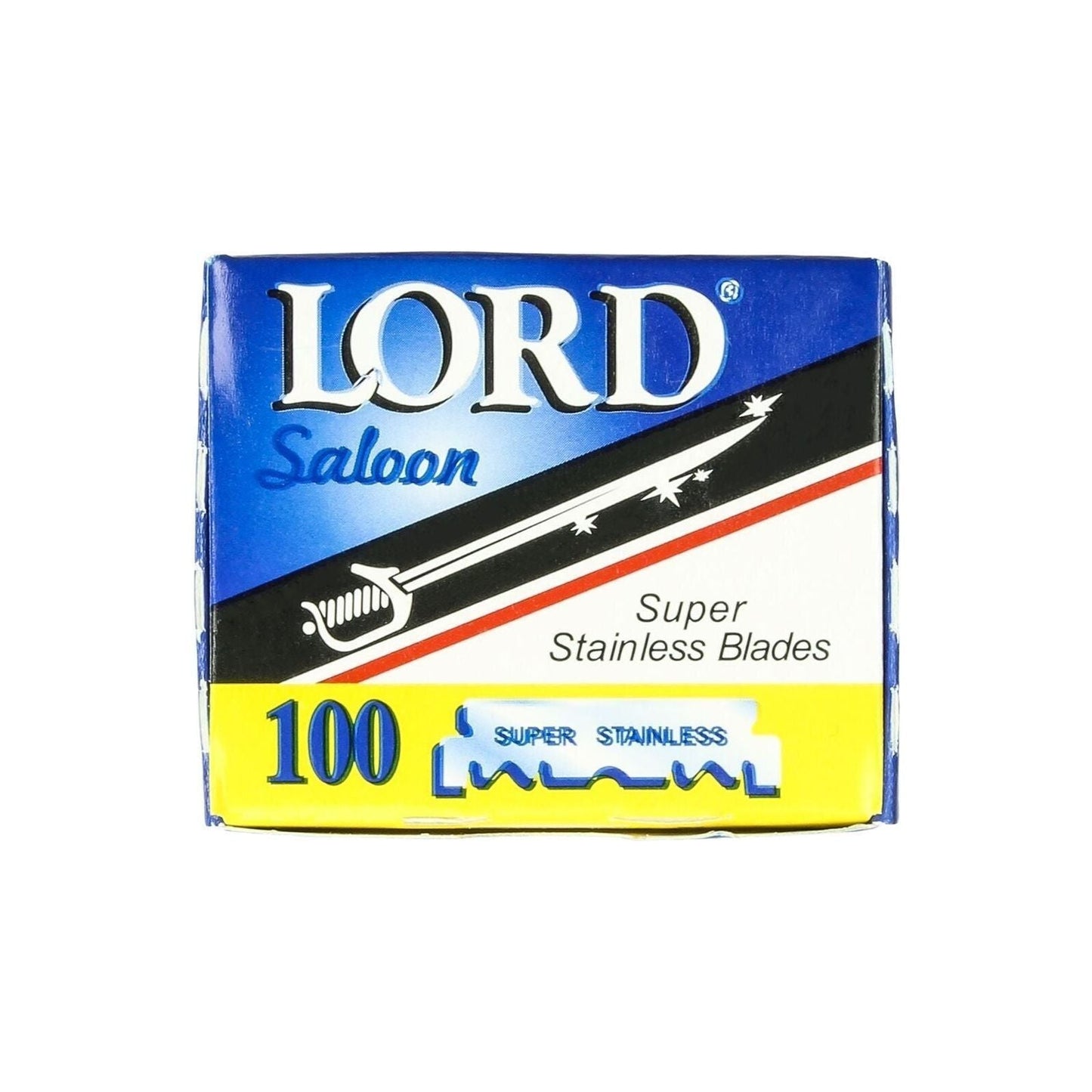 Lord Saloon Super Stainless Shaving Blades 100 count