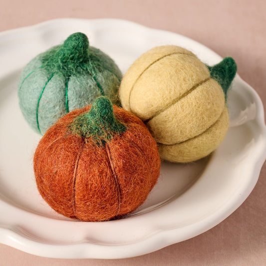 Sapha Pumpkin Shaped Felted Soaps