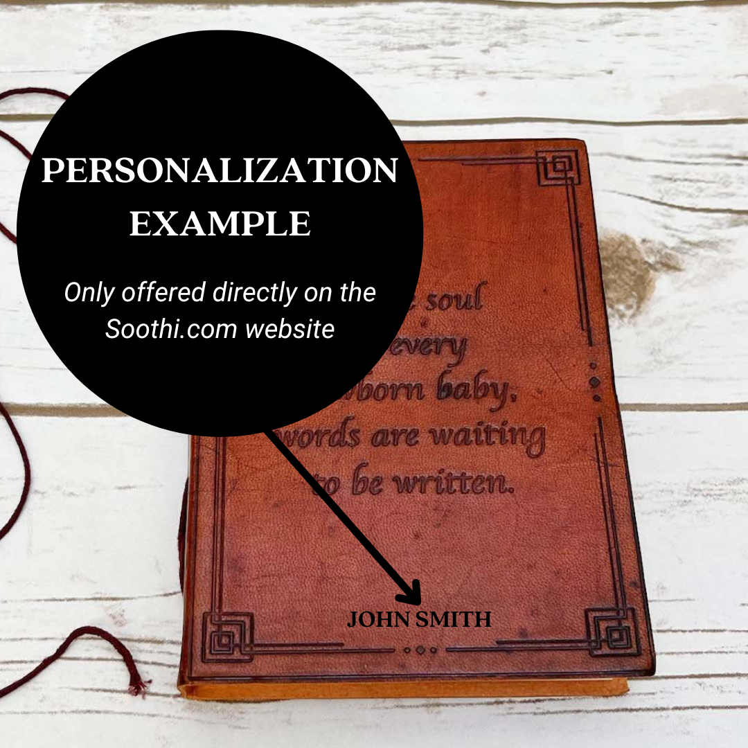 Newborn Baby Leather Journal