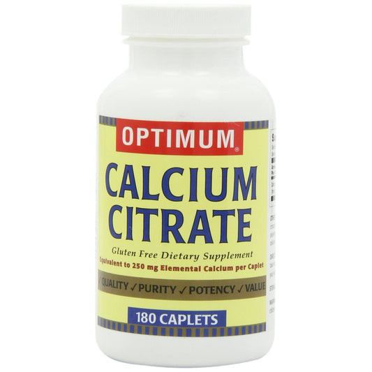 Optimum Calcium Citrate, 180 Caplets
