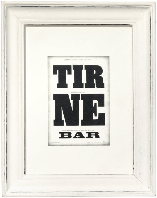 WOODEN WHITE FRAME - WIDE SMALL