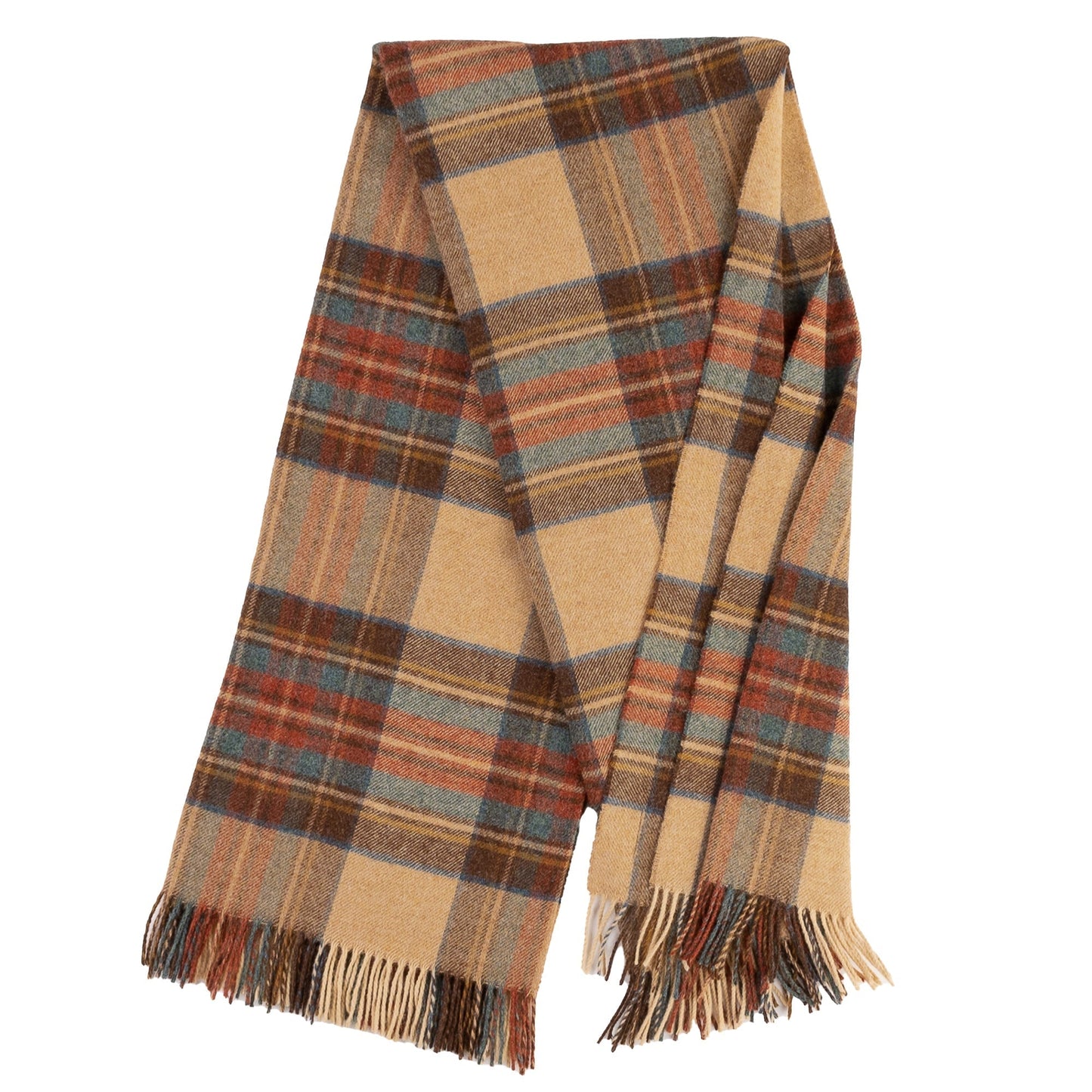 Highland Tweeds Shetland Lambswool Throw (Antique Dress Stewart)
