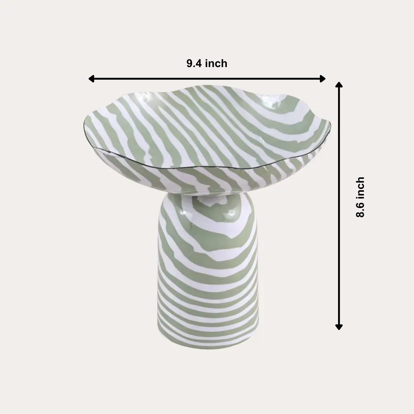 Decorative Striped  Bowl | Sculptural Décor