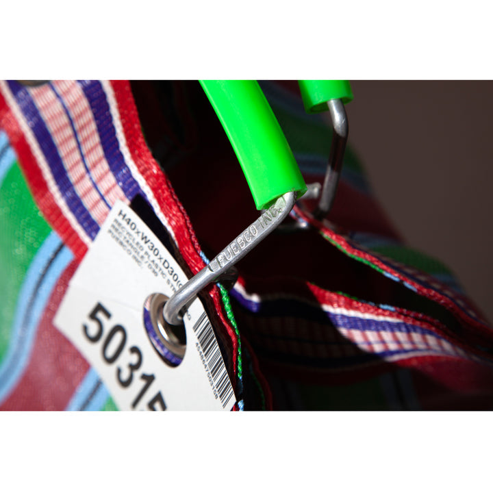 RECYCLED PLASTIC STRIPE BAG - Square