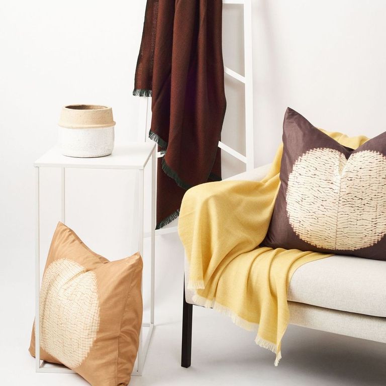 Dandelion Yellow Handloom Merino Throw - Osadia Concept Store