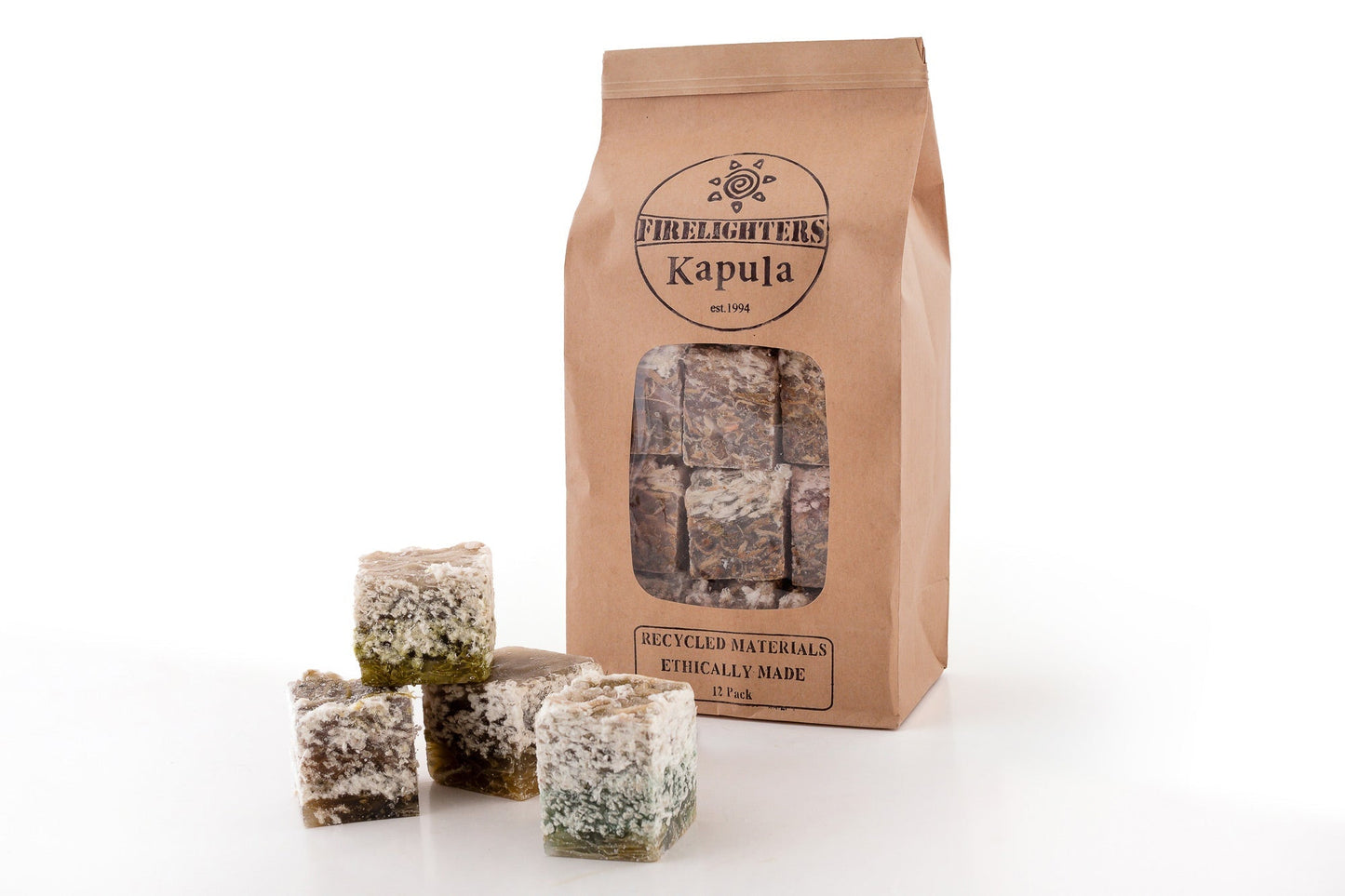Kapula Firelighters - Ethically Made from Recycled Materials