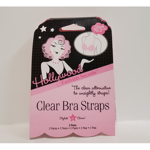 Hollywood Fashion Secrets Clear Bra Straps 2pk
