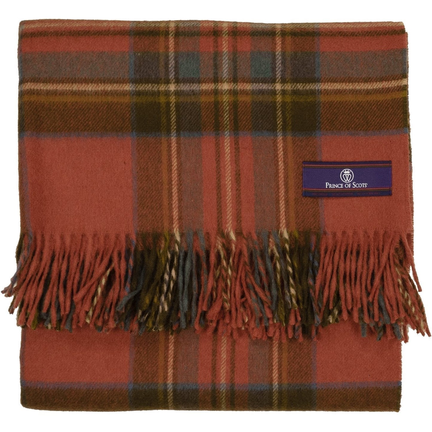 Prince of Scots Merino Wool Throw ~ Antique Royal Stewart ~