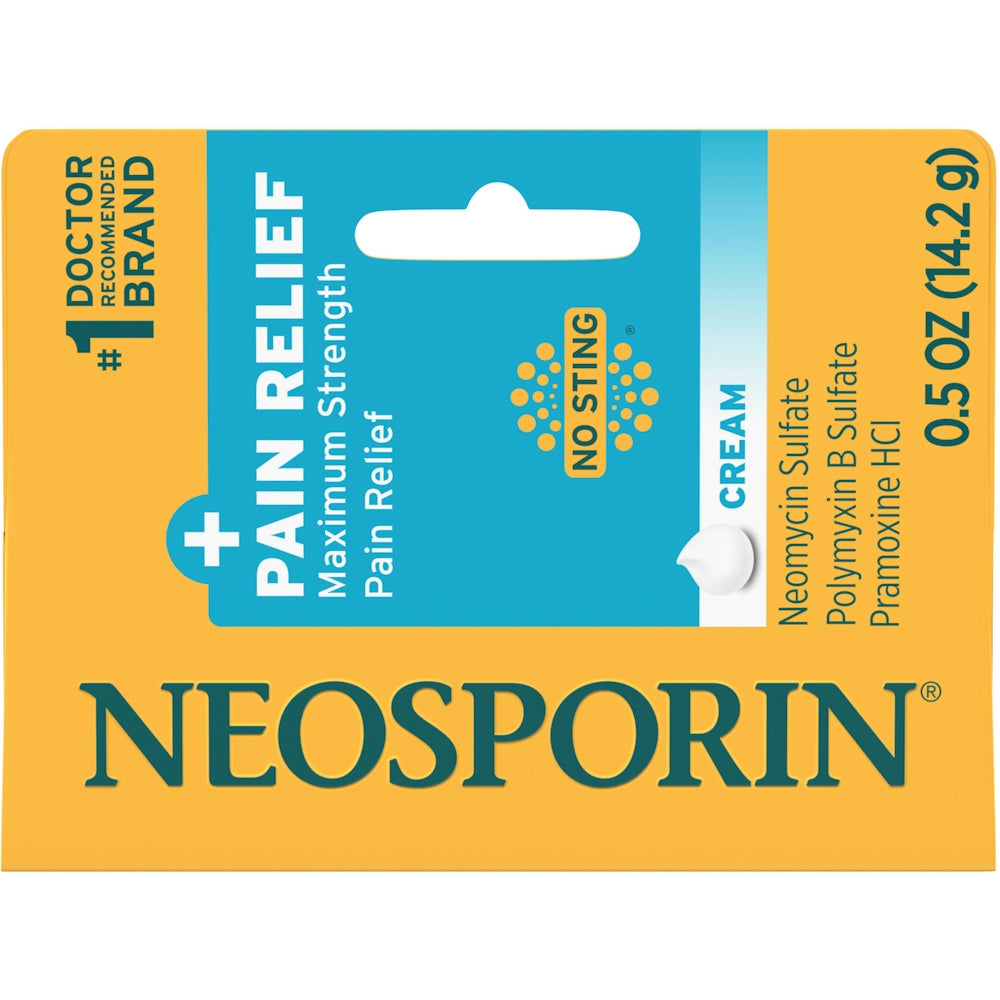 Neosporin Plus Pain Relief Maximum Strength Antibiotic Cream - 0.5 Oz