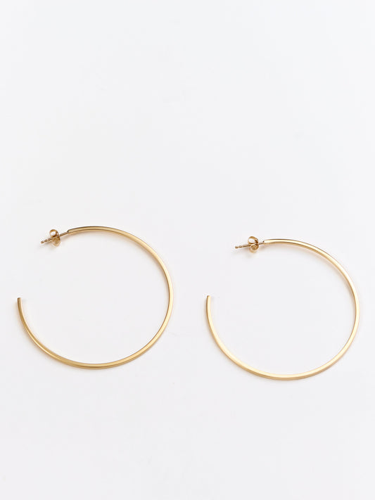Maddie Large Thin Hoop Earrings