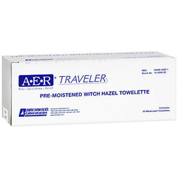 A.e.r. Traveler Pre-Moistened Witch Hazel Towelettes
