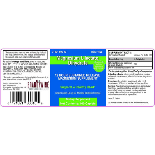 Brandywine Magnesium L-lactate Dihydrate