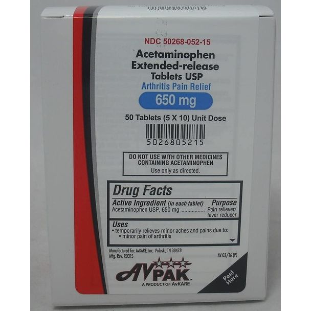 AvPak Acetaminophen Extended-release Tablets