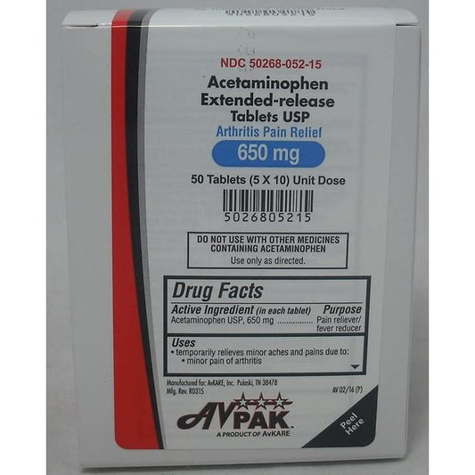 AvPak Acetaminophen Extended-release Tablets