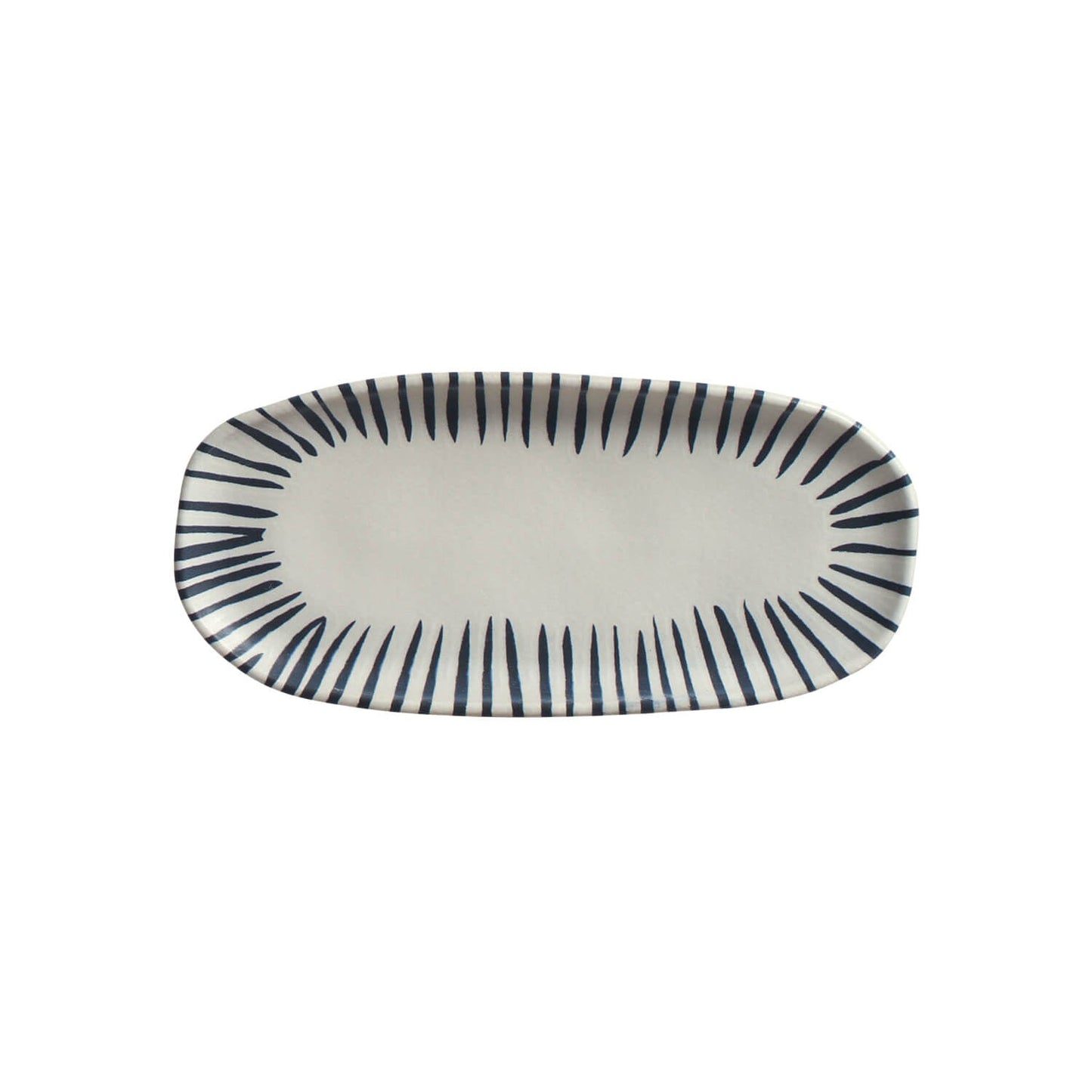 Shallow Organic Oval Platter Small Set of 4