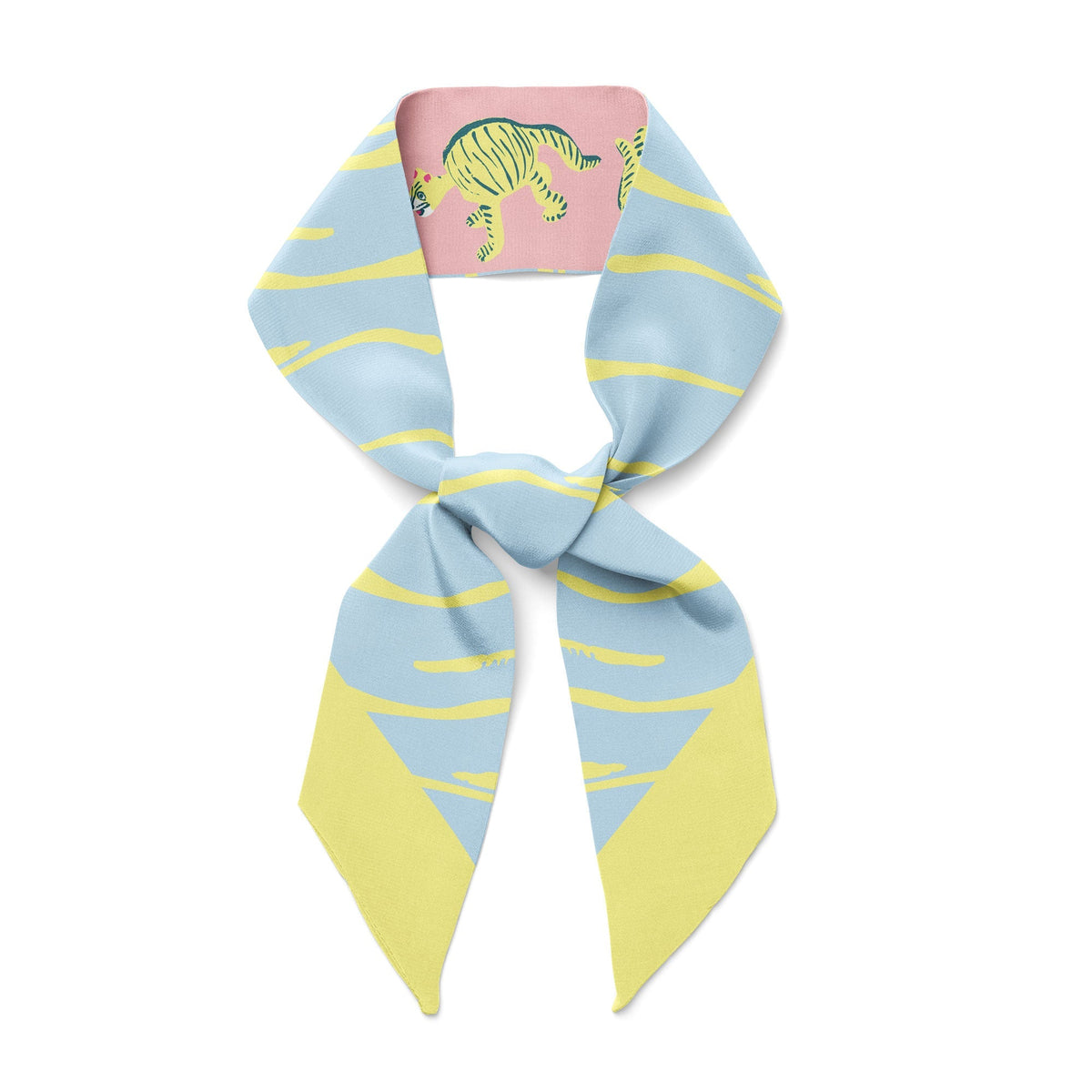 Nodding Tigers Twilly Ribbon Scarf