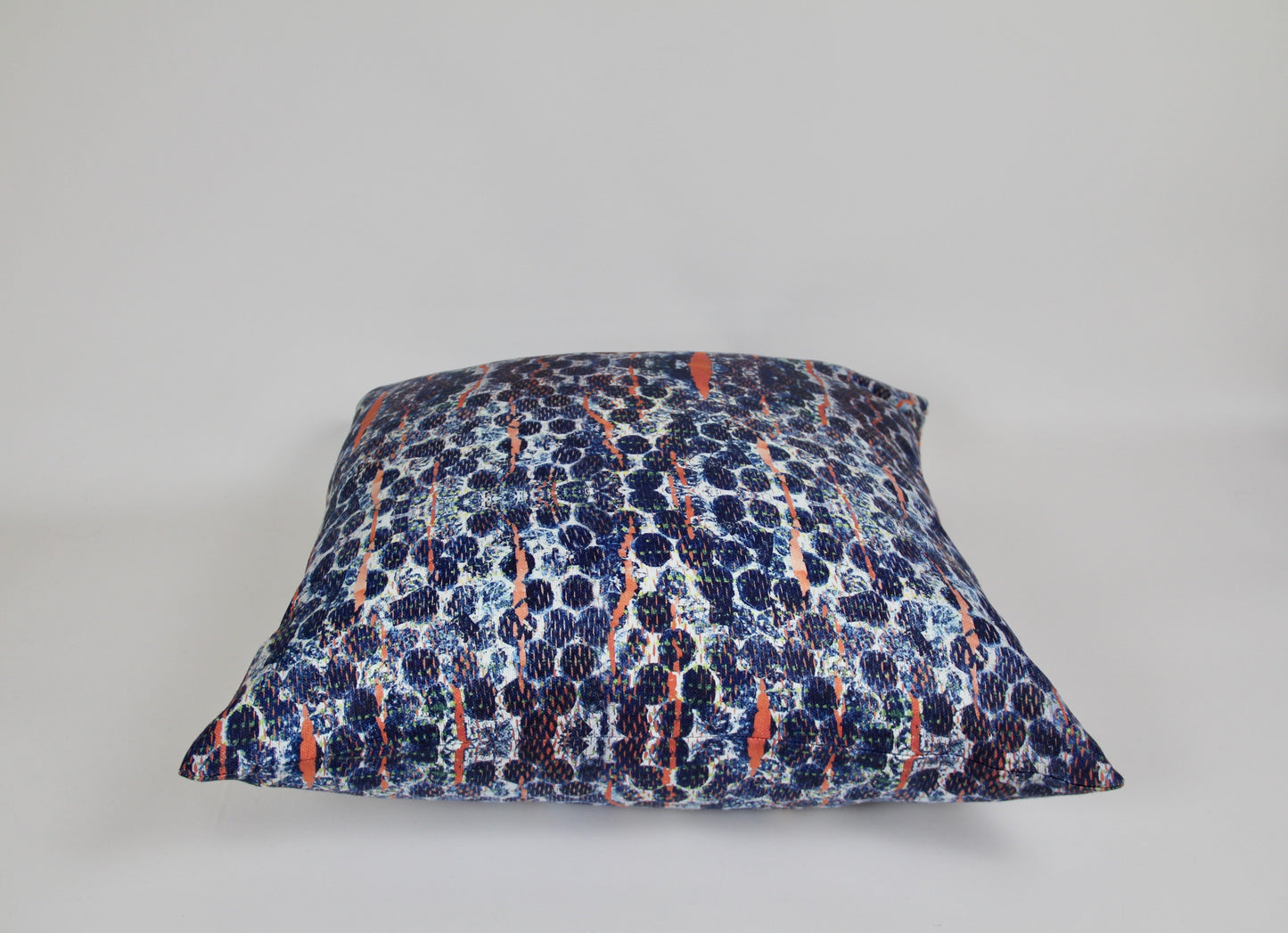 Blue Bubbles Velvet Pillow