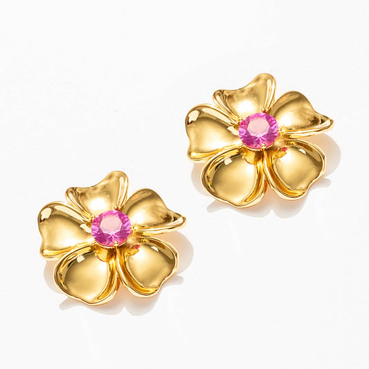Lisbon Earrings in Rose