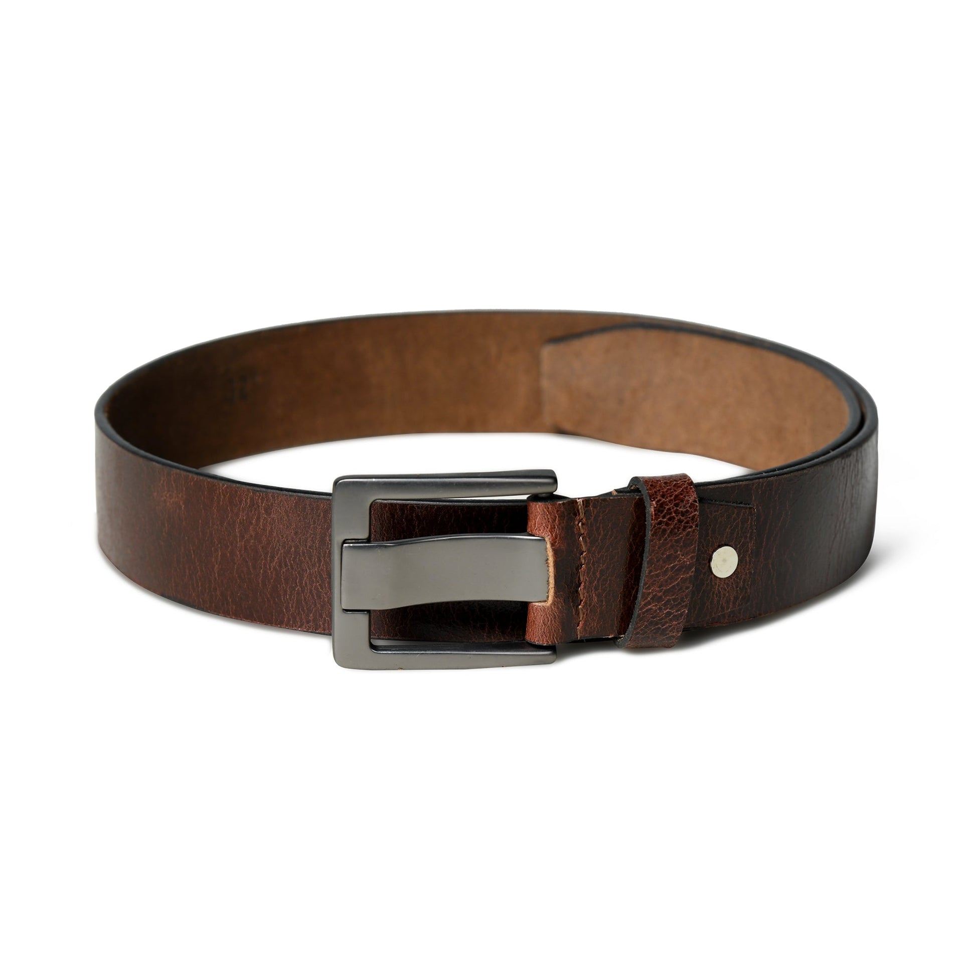 Timberline Dark Brown Leather Belt - Osadia Concept Store