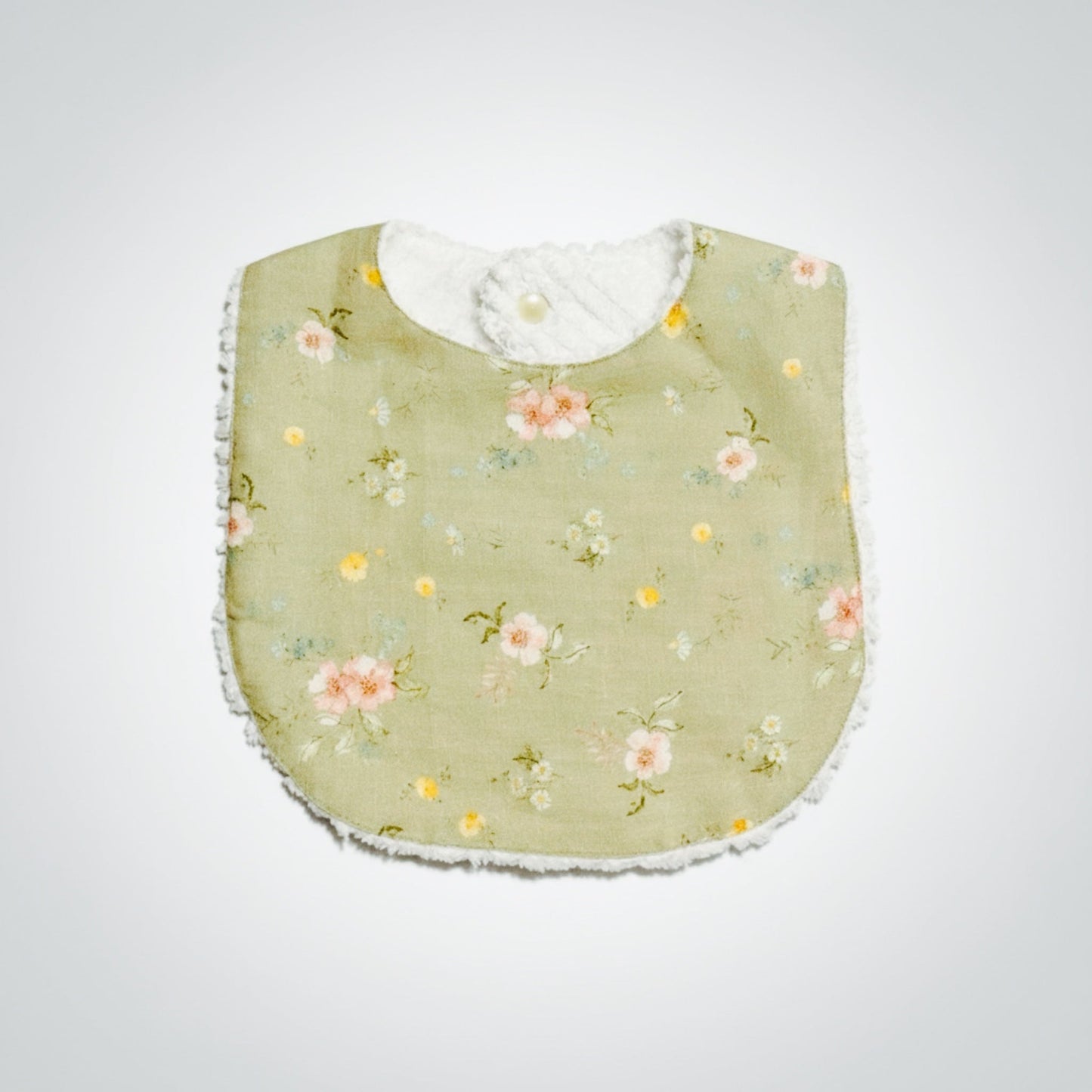 Layette Linen Bib – Hedgerow Floral
