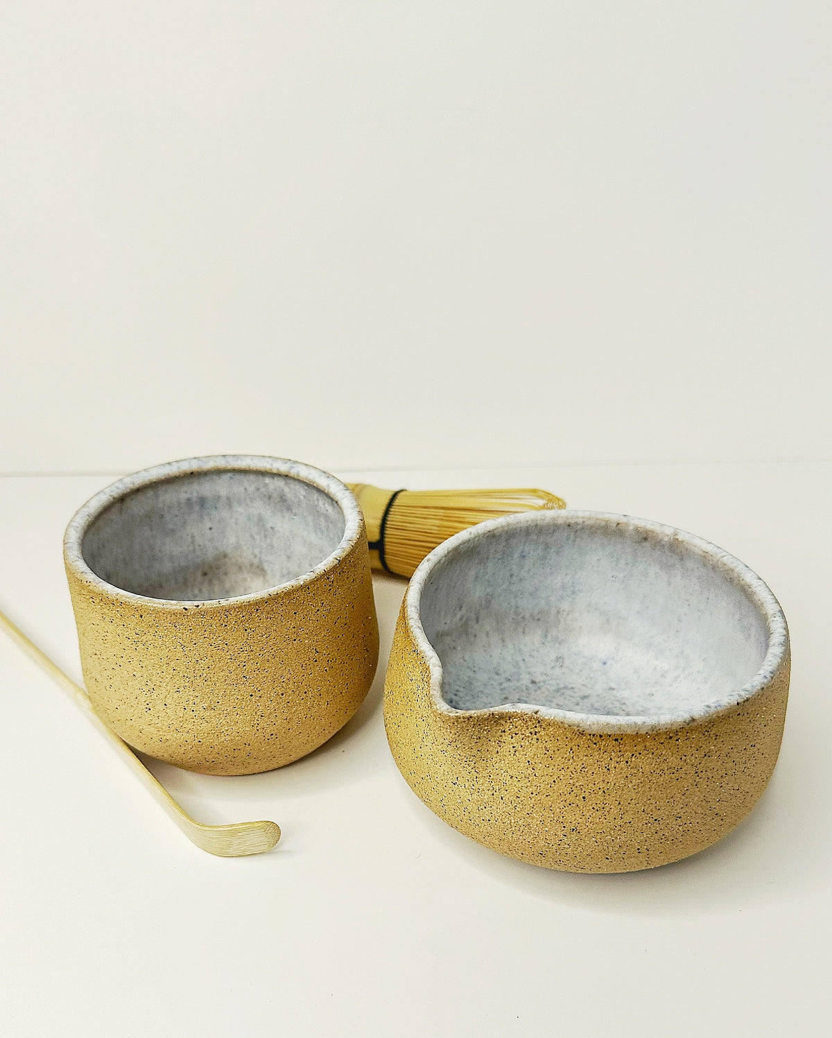 MATCHA SET Ocean Sand  (Whisk+spoon & coaster included)