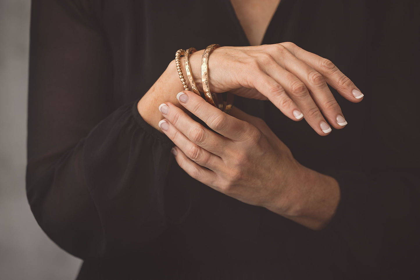 Sliced Bronze Bangle