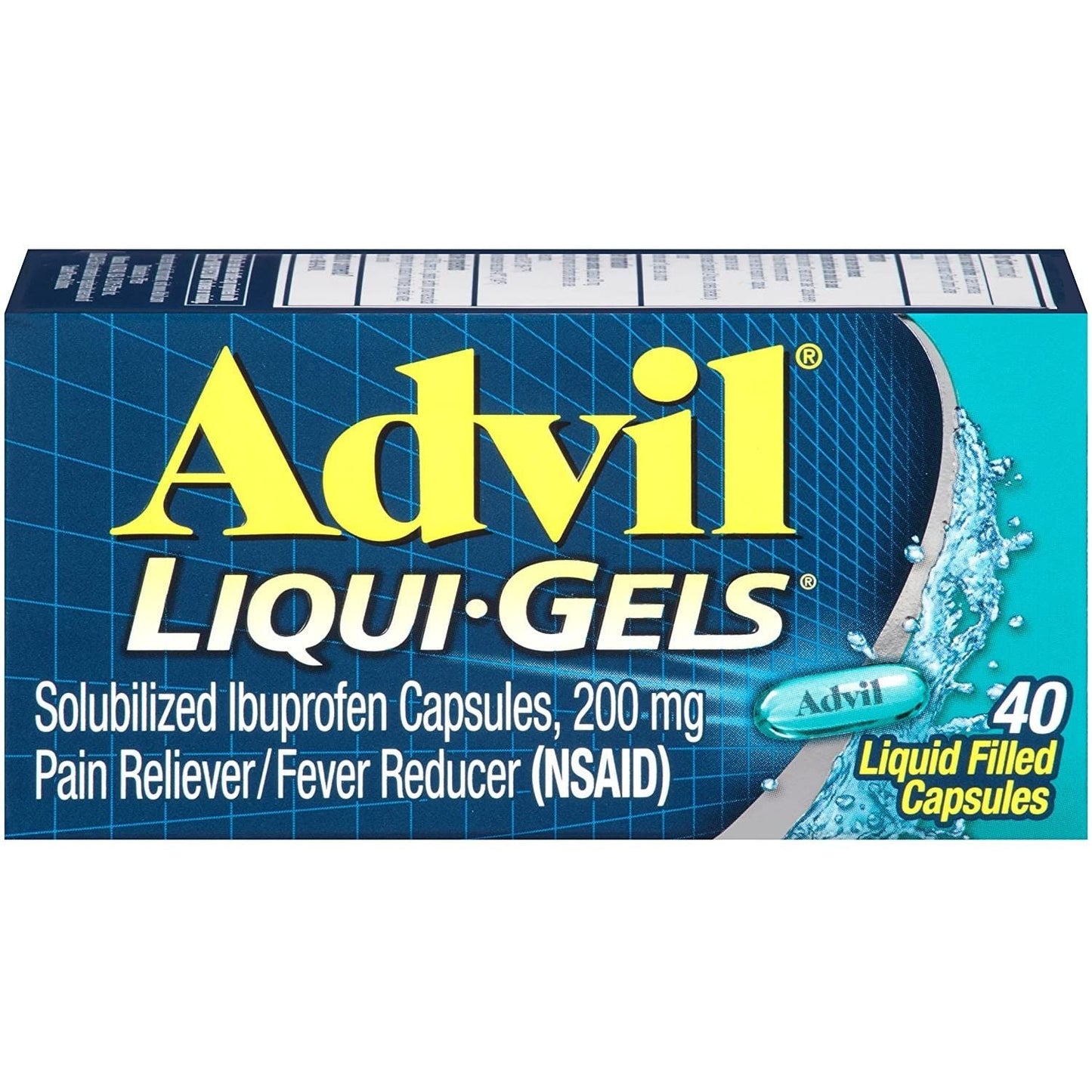 Advil Liqui-Gels Pain And Fever Relief Liquid Capsules 200 Mg Ibuprofen