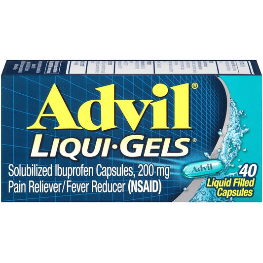Advil Liqui-Gels Pain And Fever Relief Liquid Capsules 200 Mg Ibuprofen