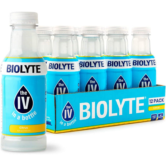 Biolyte Electrolyte Drink, Citrus 12 Pack