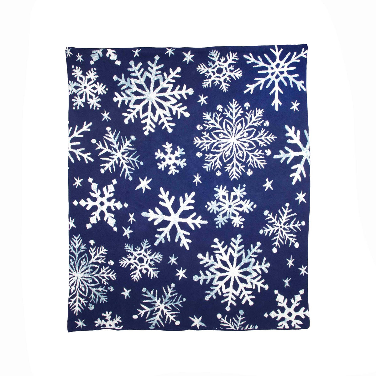 Nordic Snowflakes - Cotton Sustainable Knit Throw