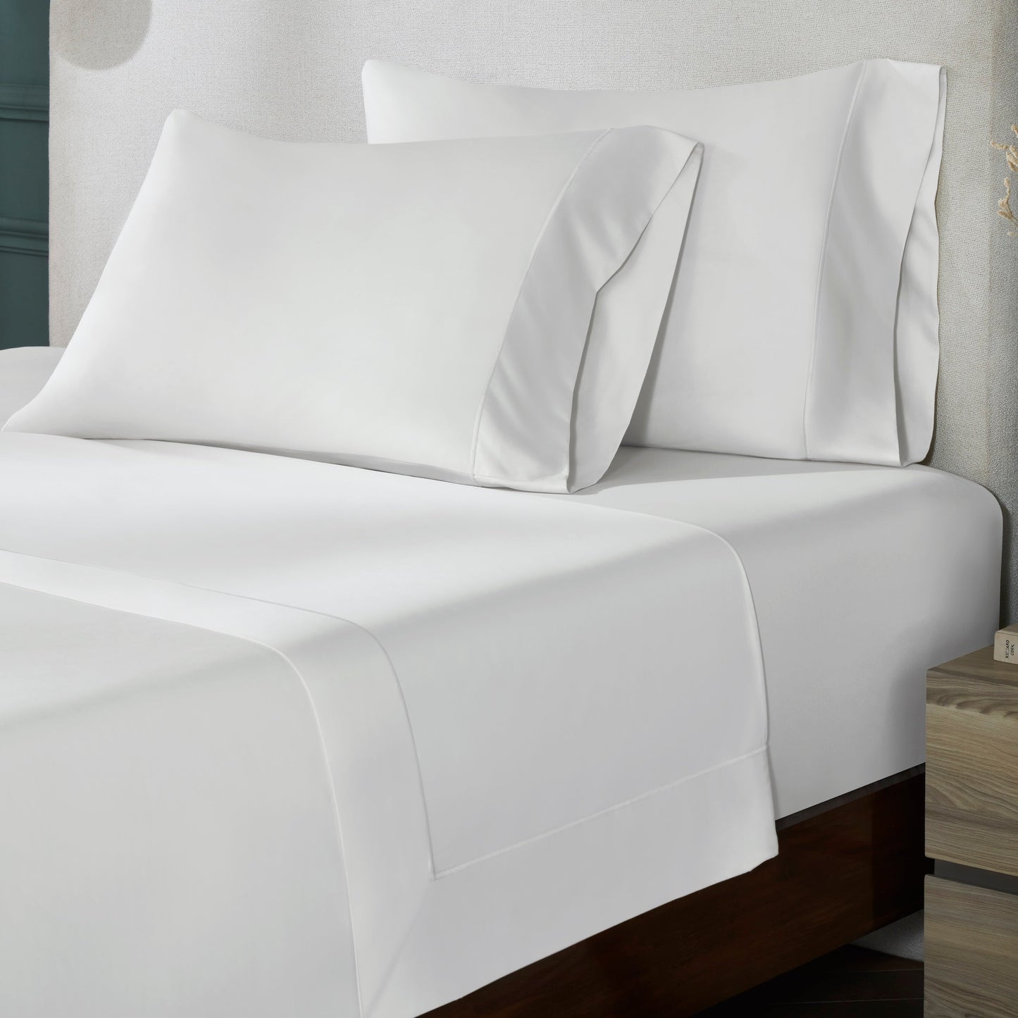 S/2 Corvelle Supima Cotton Sateen Pillowcases