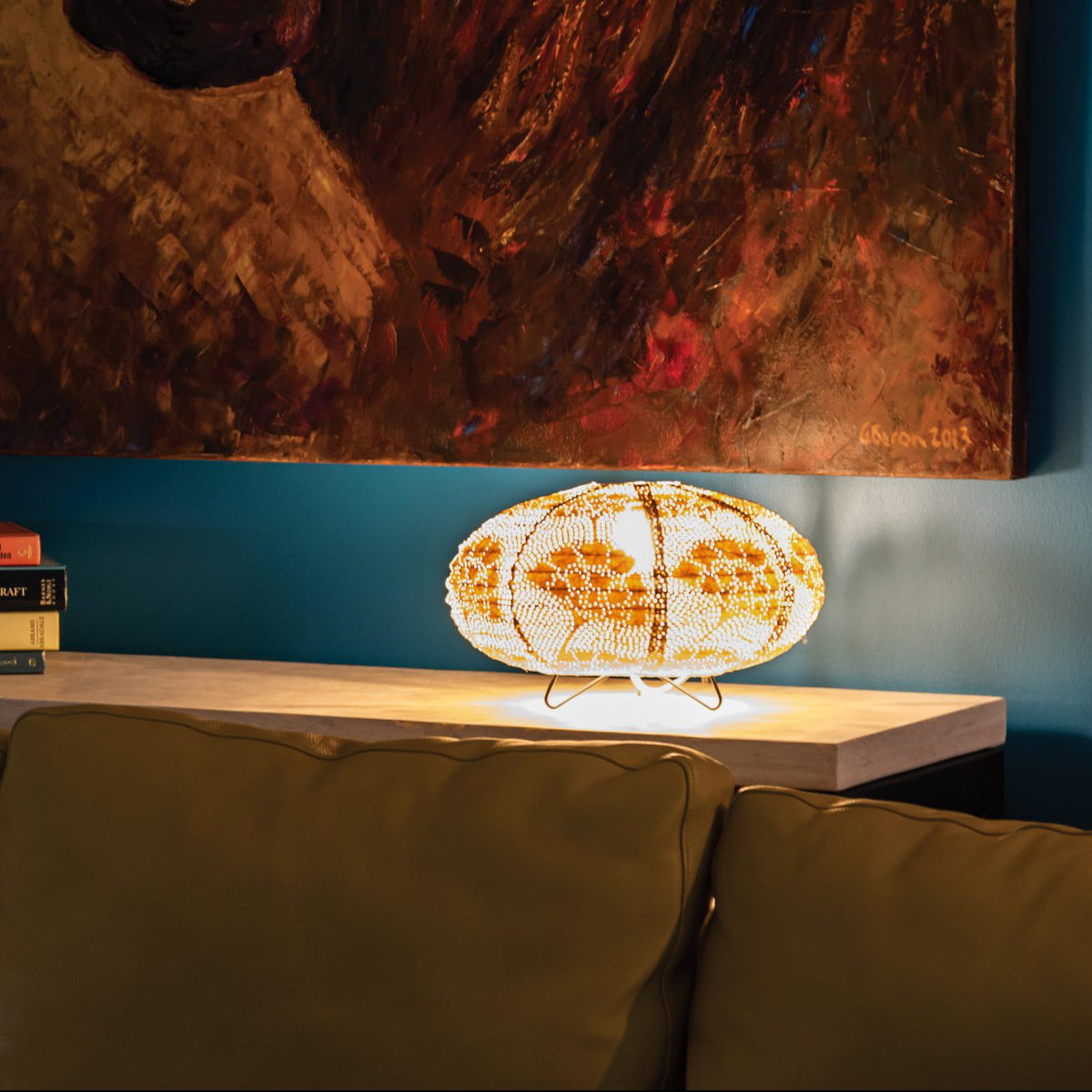 Soji Stella Solace Oval Yarrow Table Lamp
