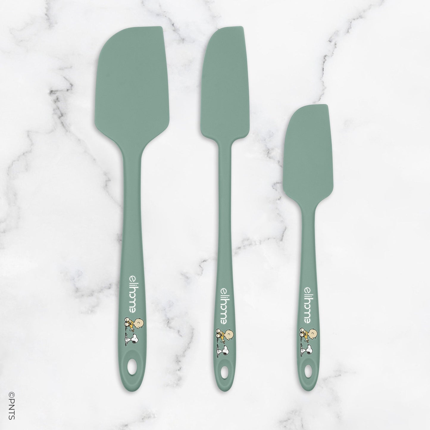 Elihome x Peanuts 3 Piece Silicone Spatula Set