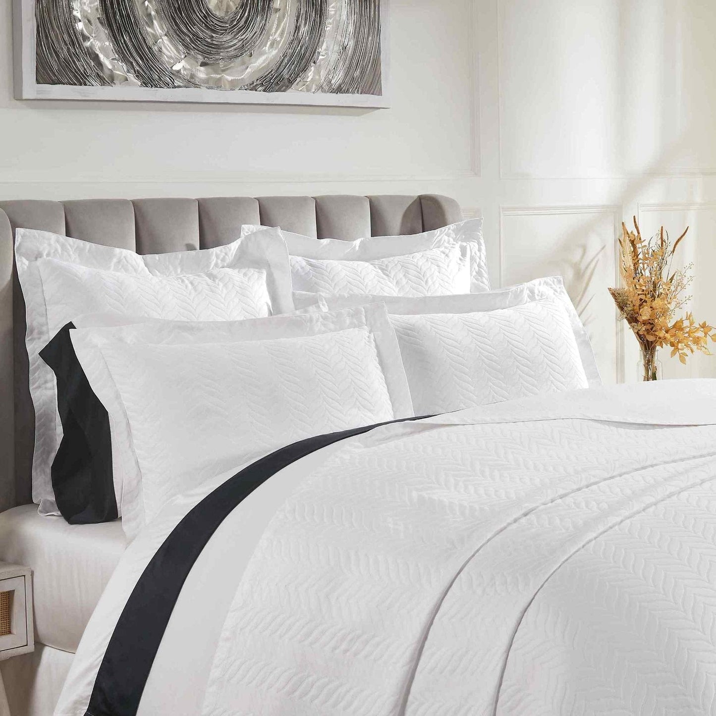 Casablanca Chevron Matelasse Coverlet
