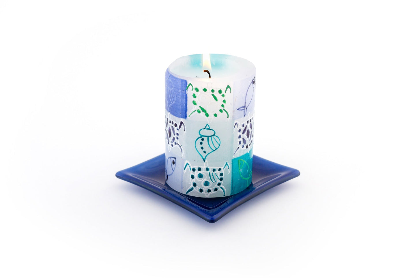 Arniston Beach Painted Candles