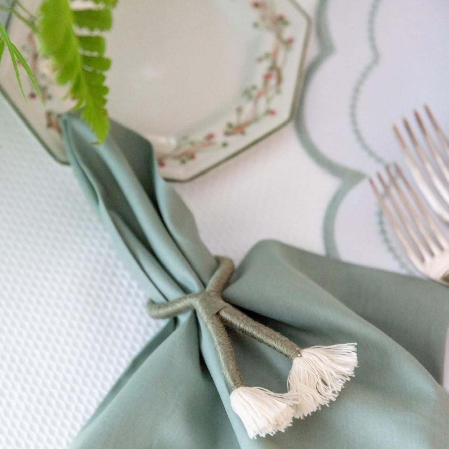 Nautical Knot Napkin Rings (Set of 4)