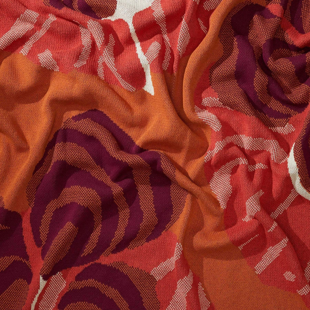 Floréal 7 by E.A. Seguy - Cotton Sustainable Knit Floral Throw Blanket