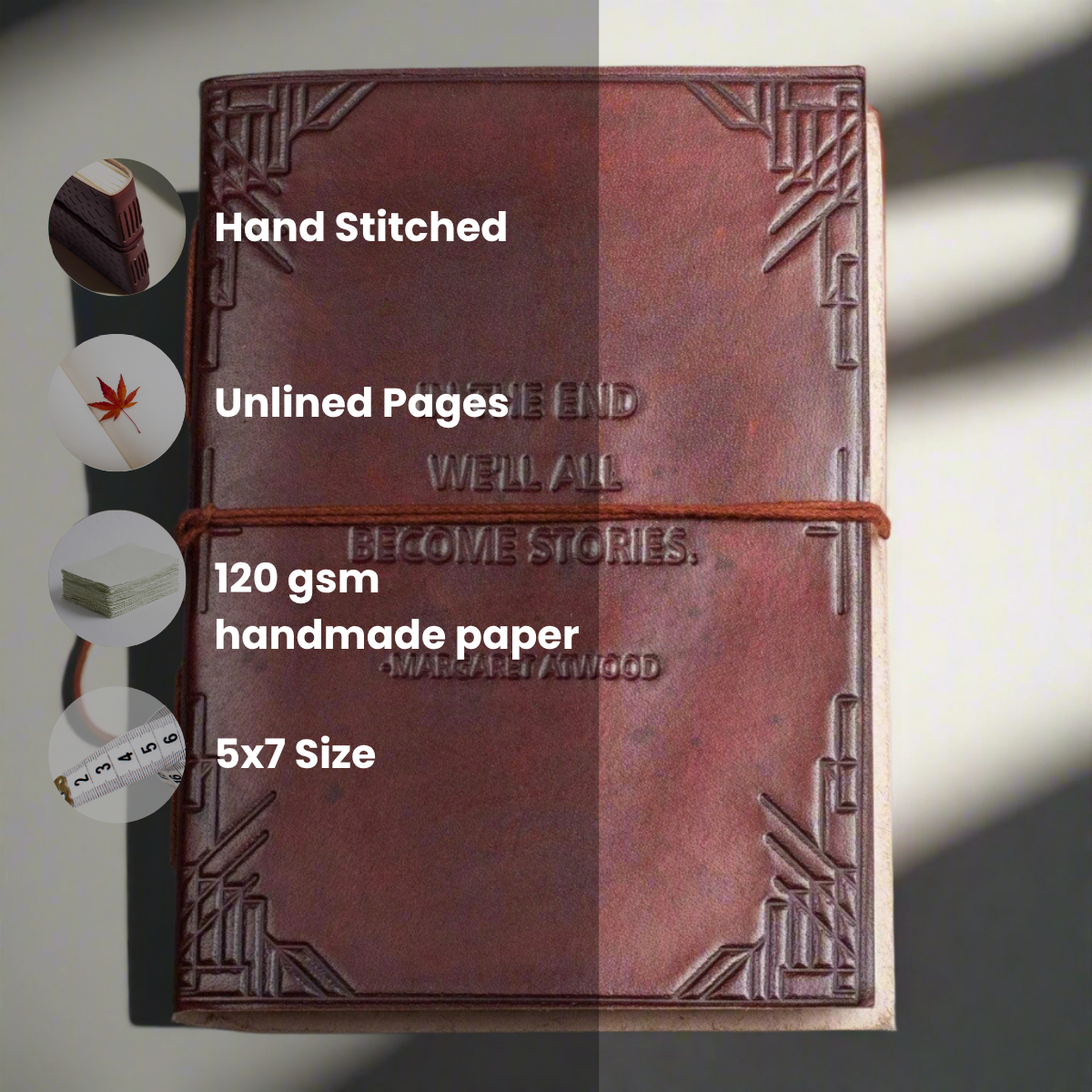 Margaret Atwood Leather Journal