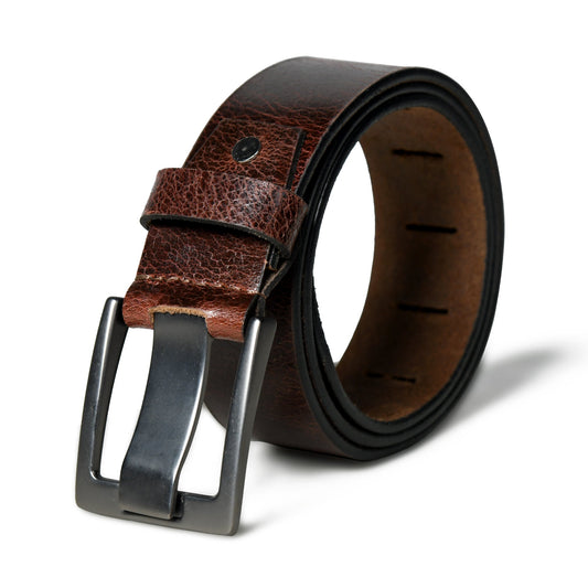 Timberline Dark Brown Leather Belt - Osadia Concept Store