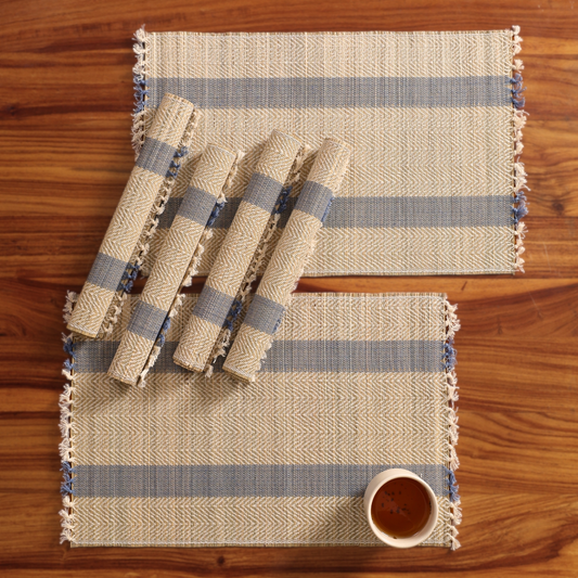 Eco-Friendly Grass Placemats Set of 6 (12'' x 18'')