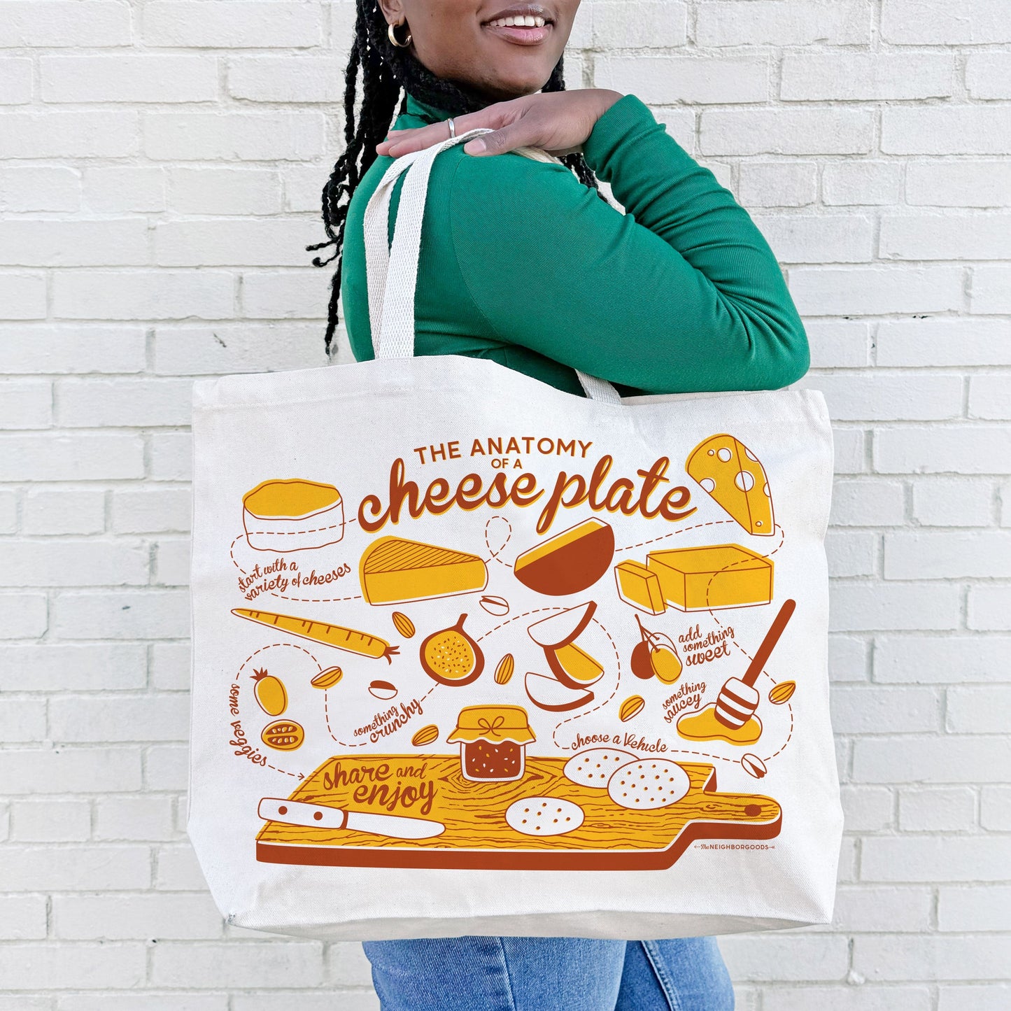 Tomato Candle &  Cheese Tote Gift Set