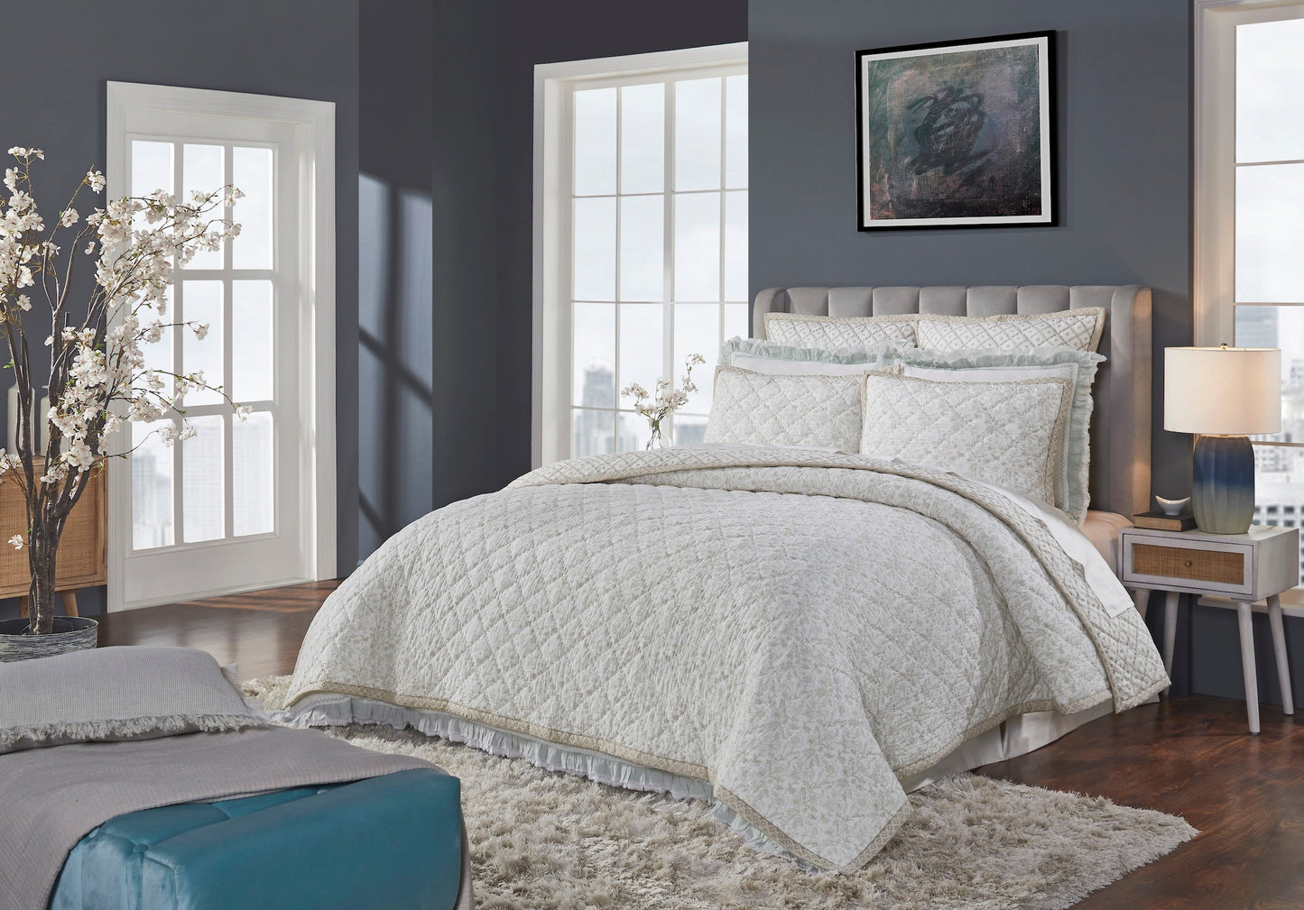 Bliss Printed Cotton Quilted Quilt