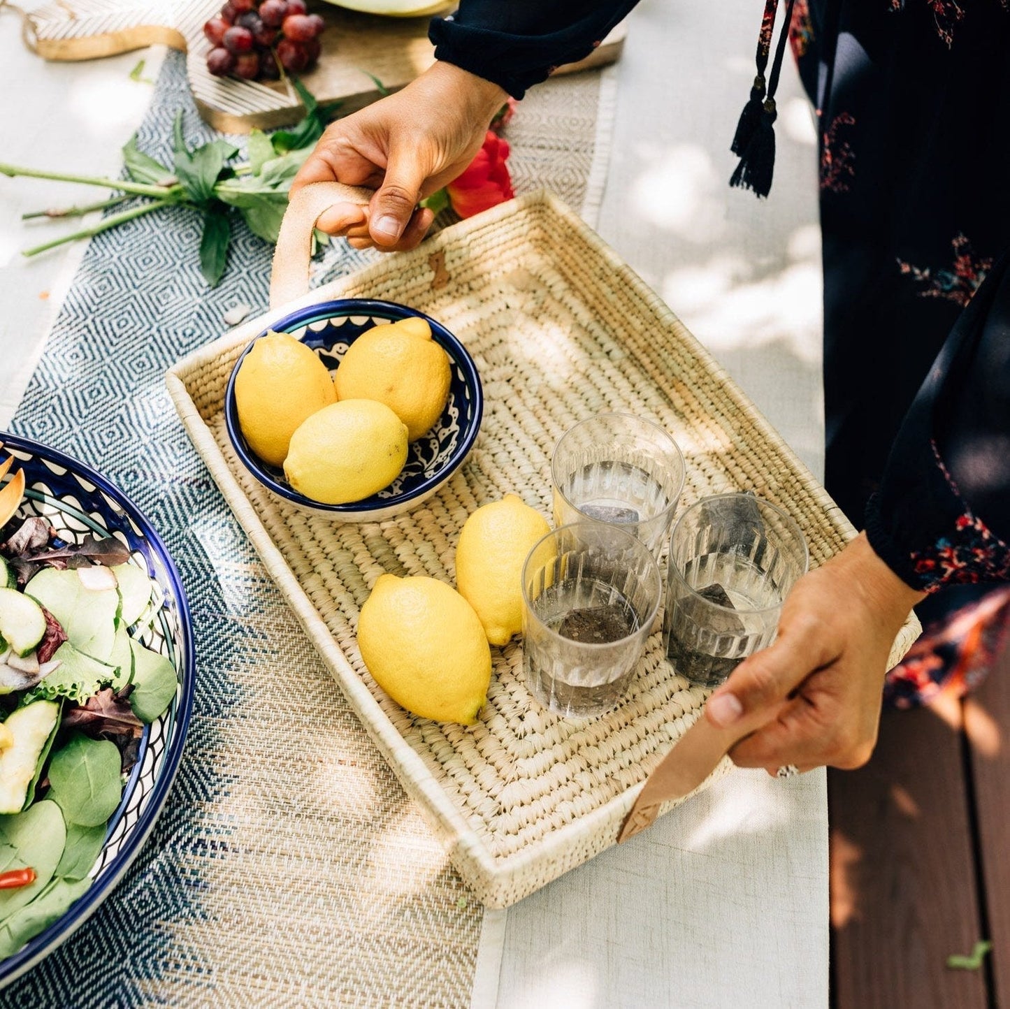 Rectangle Handled Basket