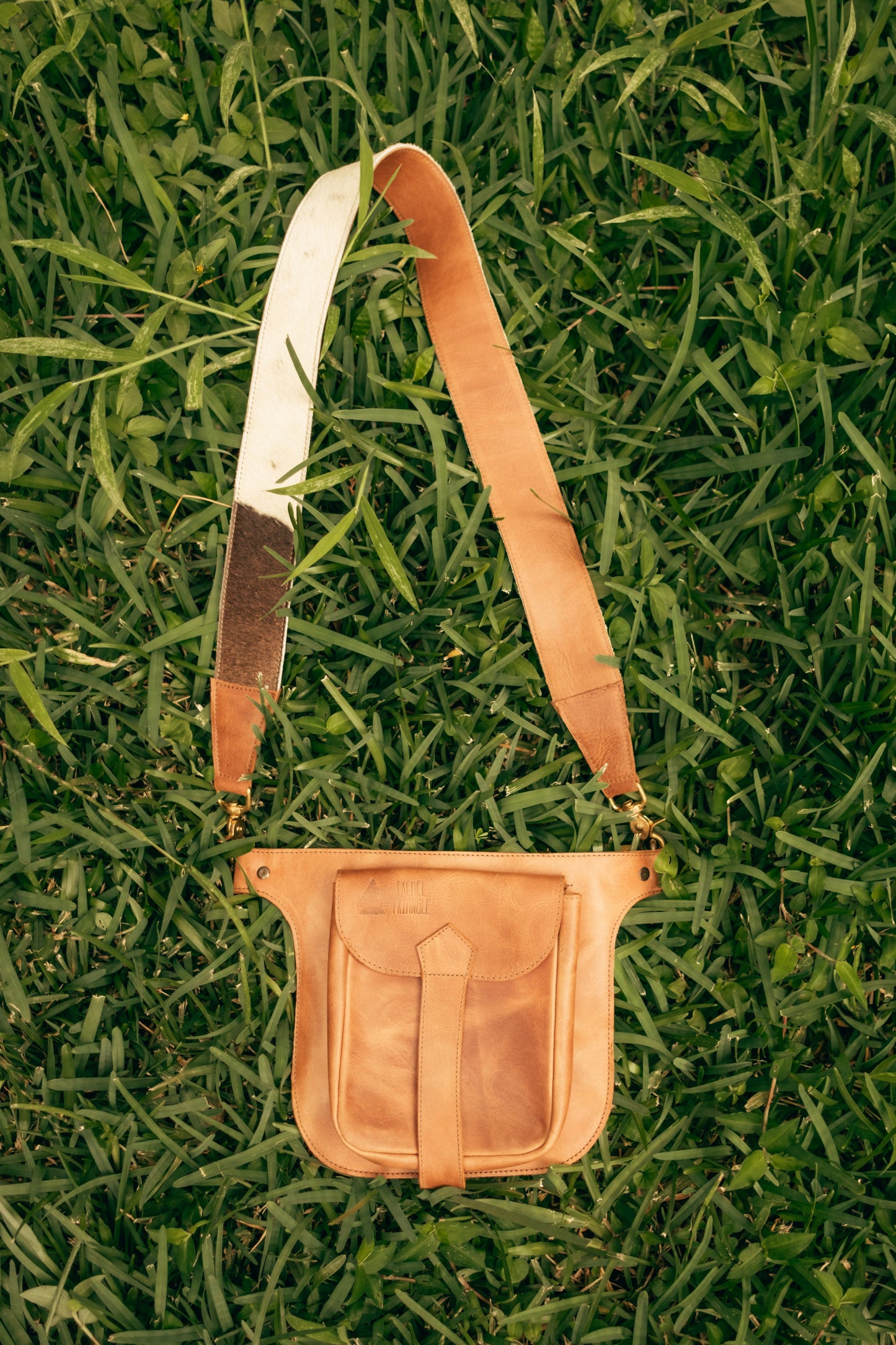 Hair on Hide Strap - Tan